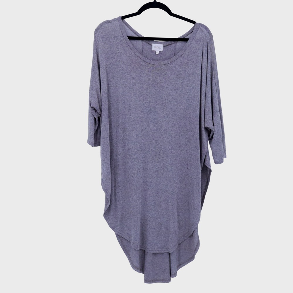 Deletta High Low Dolman Tunic Womens Size L Oversized Slouchy Resort Beach Flowy